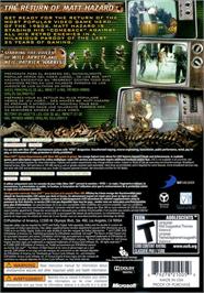 Box back cover for Eat Lead - The Return Of Matt Hazard on the Microsoft Xbox 360.